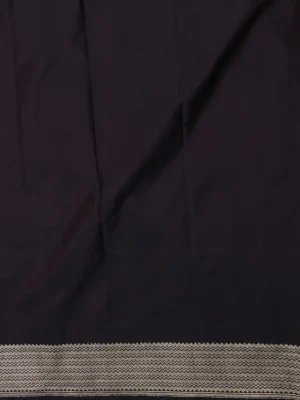 Black Banarasi Tanshoi Silk Saree