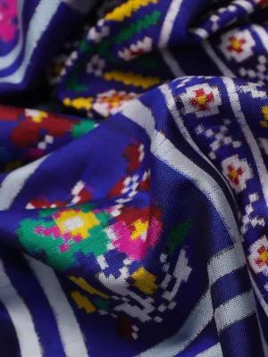 Blue Patan Patola Silk Saree