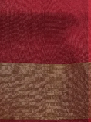 Red Uppada Silk Saree With Jamdhani Weaves